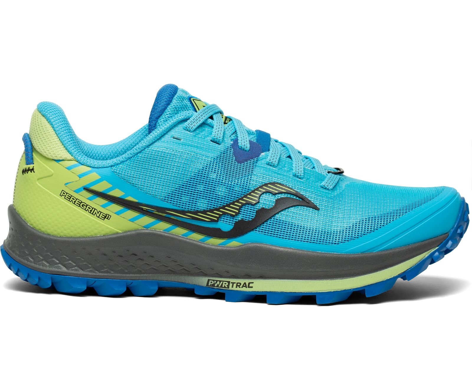 Saucony Peregrine 11 Women\'s Trail Running Shoes Blue / Green | Canada 231VRWD